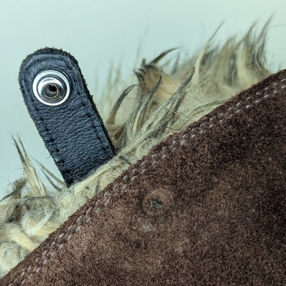 Sorel‎ Joan of Arctic Brown Suede Faux Fur Lace Up Waterproof Boots Women’s 7 - Picture 7 of 13